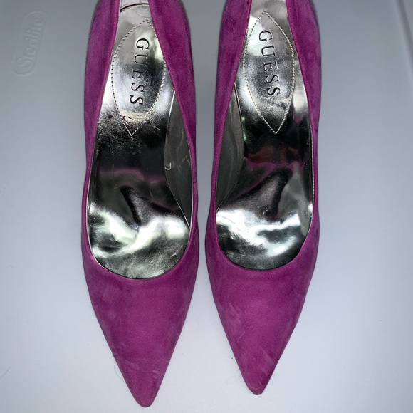 Guess Shoes Purple Heels Poshmark
